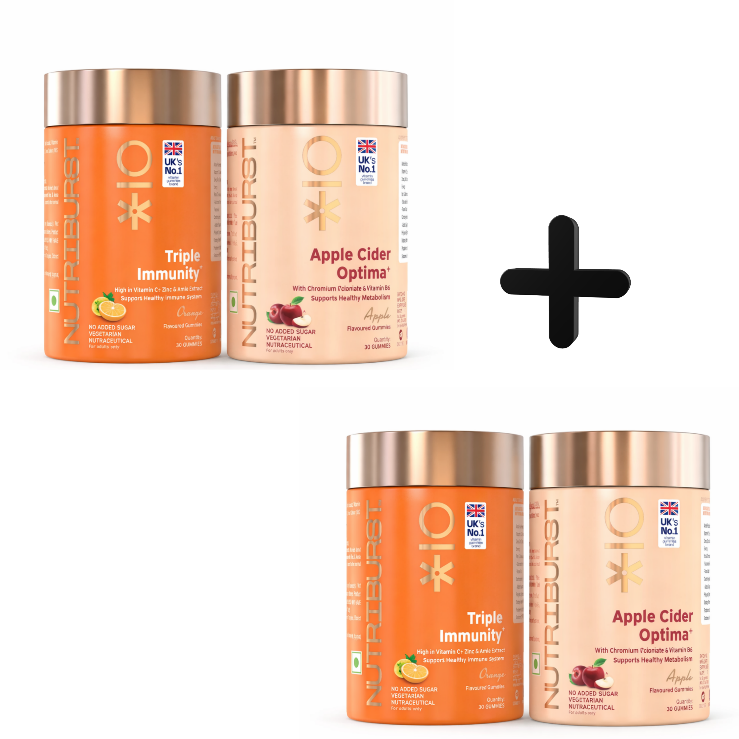 2 X Immunity + Apple Cider Gummies (30*2)